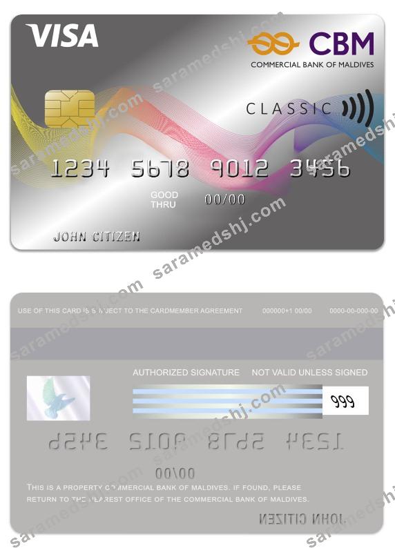 Maldives Commercial Bank of Maldives Visa Credit Card